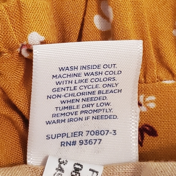 Arizona Women's NWT Size XL 18.5 Plus Long Sleeve Floral Mini Dress - Picture 8 of 10